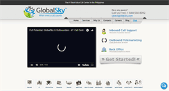 Desktop Screenshot of globalsky.com