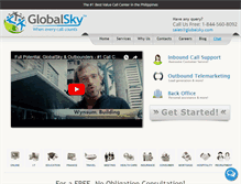 Tablet Screenshot of globalsky.com